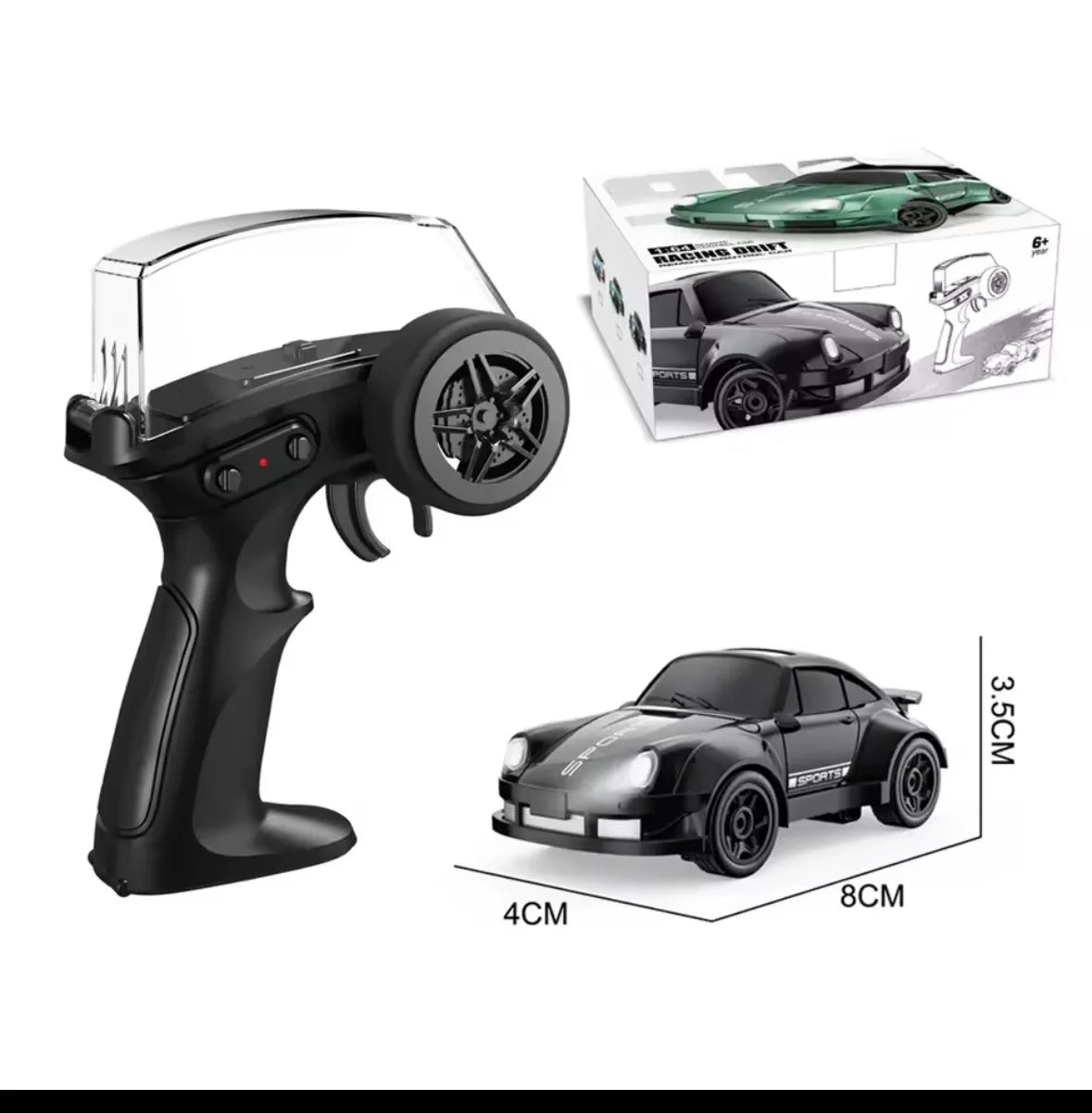 RC 911 Desktop super Drift Car 1:64 Mini scale RC Drift Car Electric Full Proportional drift function wheel Remote Control Car w