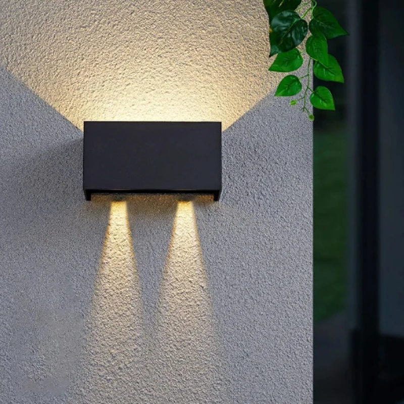 Aluminum LED Wall Lamp Outdoor Waterproof IP65 Interior Wall Light 12W24W Porch Garden Lights Living Room Street Stairs Lighting