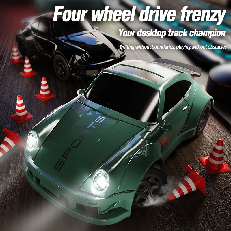 RC 911 Desktop super Drift Car 1:64 Mini scale RC Drift Car Electric Full Proportional drift function wheel Remote Control Car w